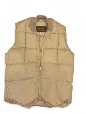 Eddie Bauer Tan Quilted Puffer Vest
